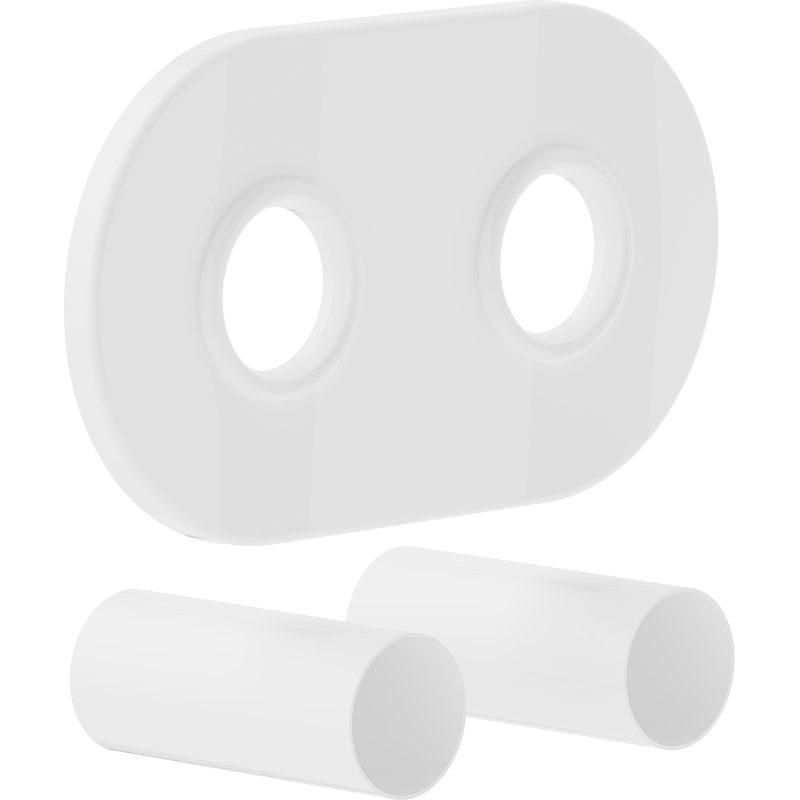 Mexen Uni-Term R dvojitá maskovací sada na radiátor, bílá - W905-000-20