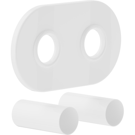 Mexen Uni-Term R dvojitá maskovací sada na radiátor, bílá - W905-000-20