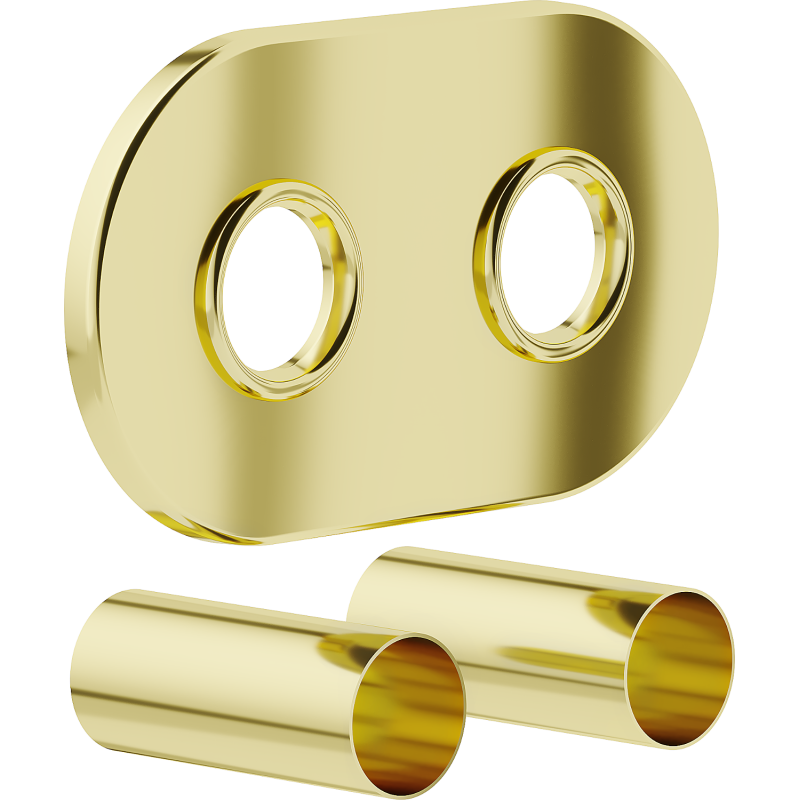 Mexen Uni-Term R dvojitá maskovací sada pro radiátor, zlatá - W905-000-50