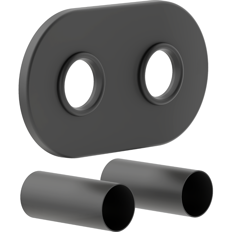 Mexen Uni-Term R dvojitá maskovací sada pro radiátor, antracit - W905-000-66