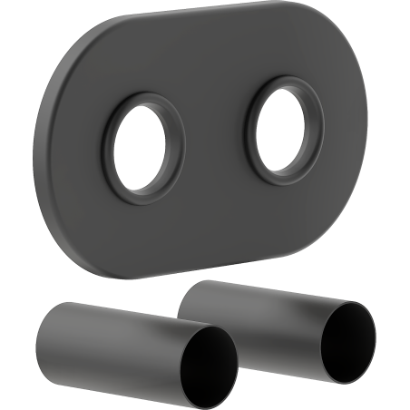 Mexen Uni-Term R dvojitá maskovací sada pro radiátor, antracit - W905-000-66