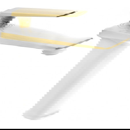 Mexen Purus baterie umyvadlová, bílá/zlatá - 745800-25