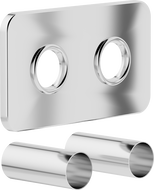 Mexen Uni-Term S sada maskovací dvojitá k radiátoru, chrom - W910-000-01