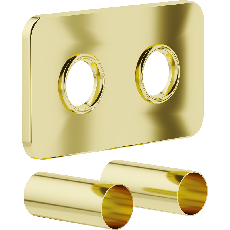 Mexen Uni-Term Sada maskovací dvojitá pro radiátor, zlatá - W910-000-50