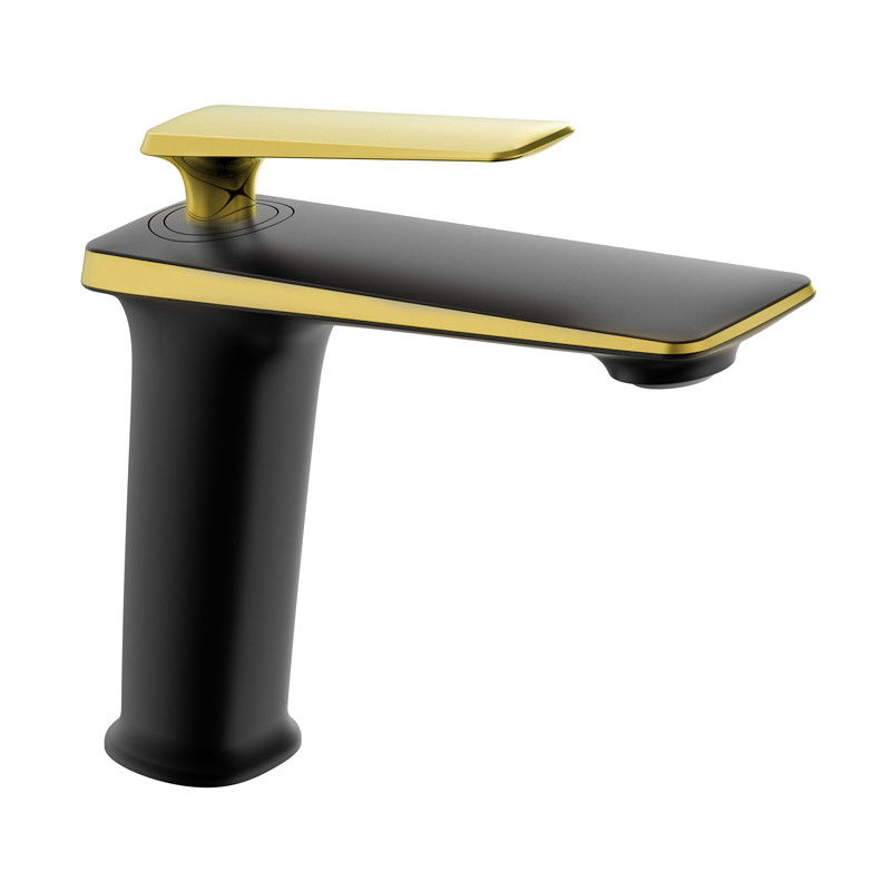Mexen Purus baterie umyvadlová, černá/zlatá - 745800-75