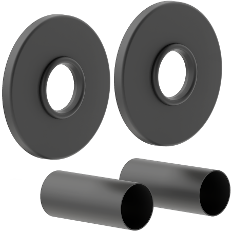 Mexen Uni-Term R sada maskovacích jednotek pro radiátor, antracit - W904-000-66