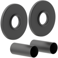 Mexen Uni-Term R sada maskovacích jednotek pro radiátor, antracit - W904-000-66