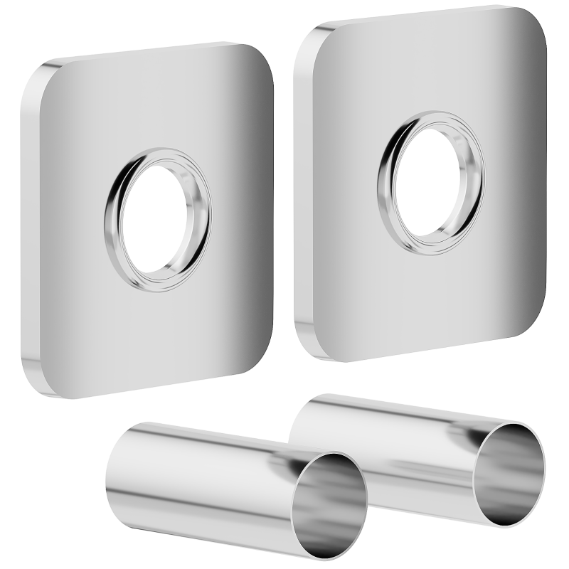 Mexen Uni-Term Sada maskovacích prvků pro jeden radiátor, chrom - W909-000-01