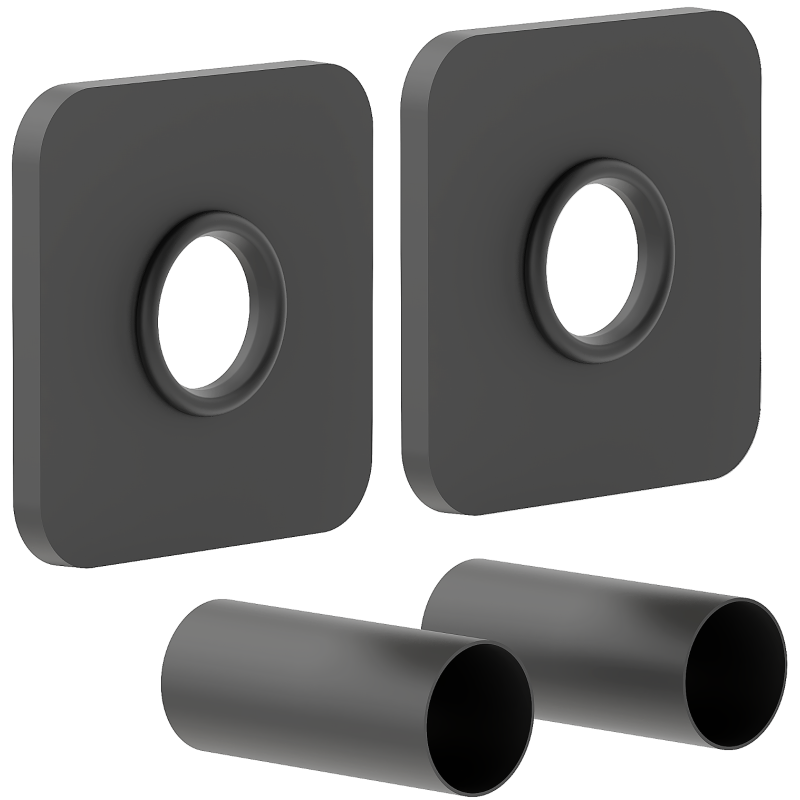 Mexen Uni-Term S jednobodová krycí sada na radiátor, antracit - W909-000-66