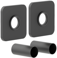 Mexen Uni-Term S jednobodová krycí sada na radiátor, antracit - W909-000-66