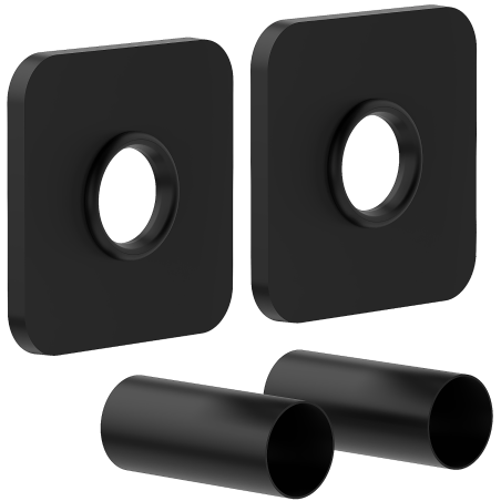 Mexen Uni-Term Sada černých maskovacích dílů pro radiátor, jednotlivá - W909-000-70