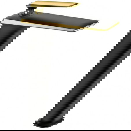 Mexen Purus vysoká umyvadlová baterie, černá/zlatá - 745810-75