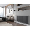 Mexen C22 deskový radiátor 300 x 1500 mm, boční připojení, 1400 W, antracit - W422-030-150-66