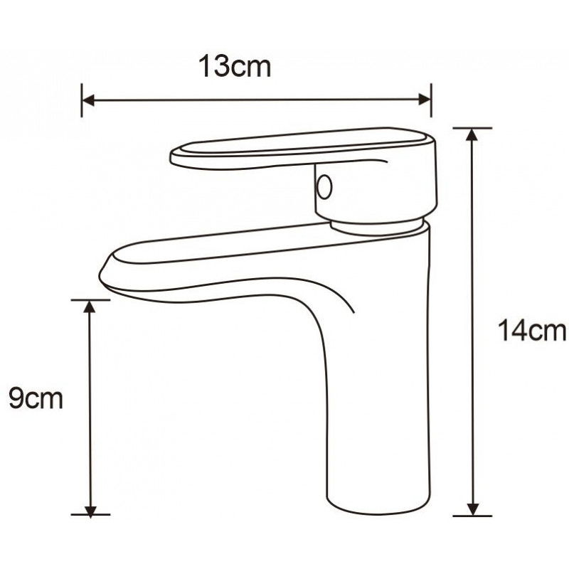 Mexen Alda baterie umyvadlová, černá - 746100-70
