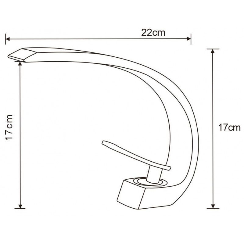 Mexen Lupus baterie umyvadlová, černá - 746200-70