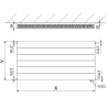 Mexen CVL11 Line deskový radiátor 300 x 600 mm, spodní připojení, 273 W, bílý - W611L-030-060-00