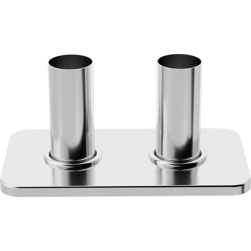 Mexen Uni-Term S sada maskovací dvojitá k radiátoru, chrom - W910-000-01