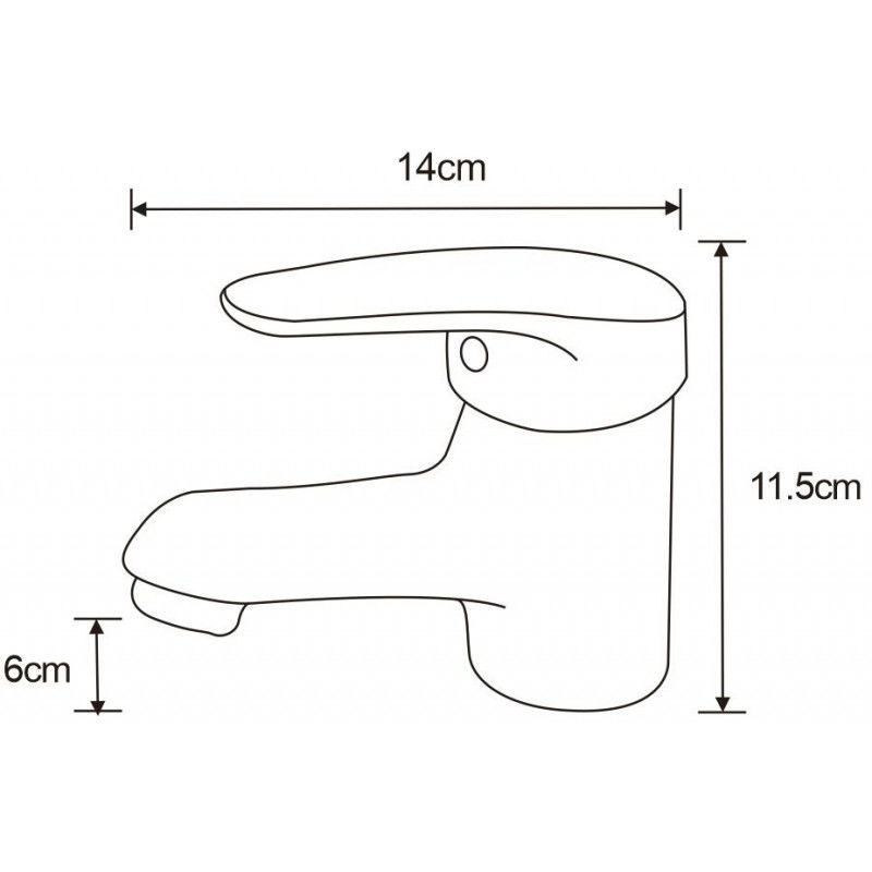 Mexen Erica umyvadlová baterie, chrom - 746400-00