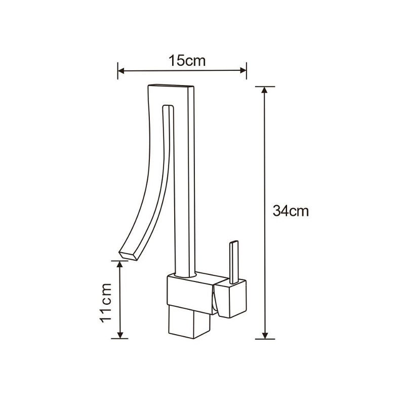 Mexen Elbrus baterie umyvadlová, chrom - 747100-00