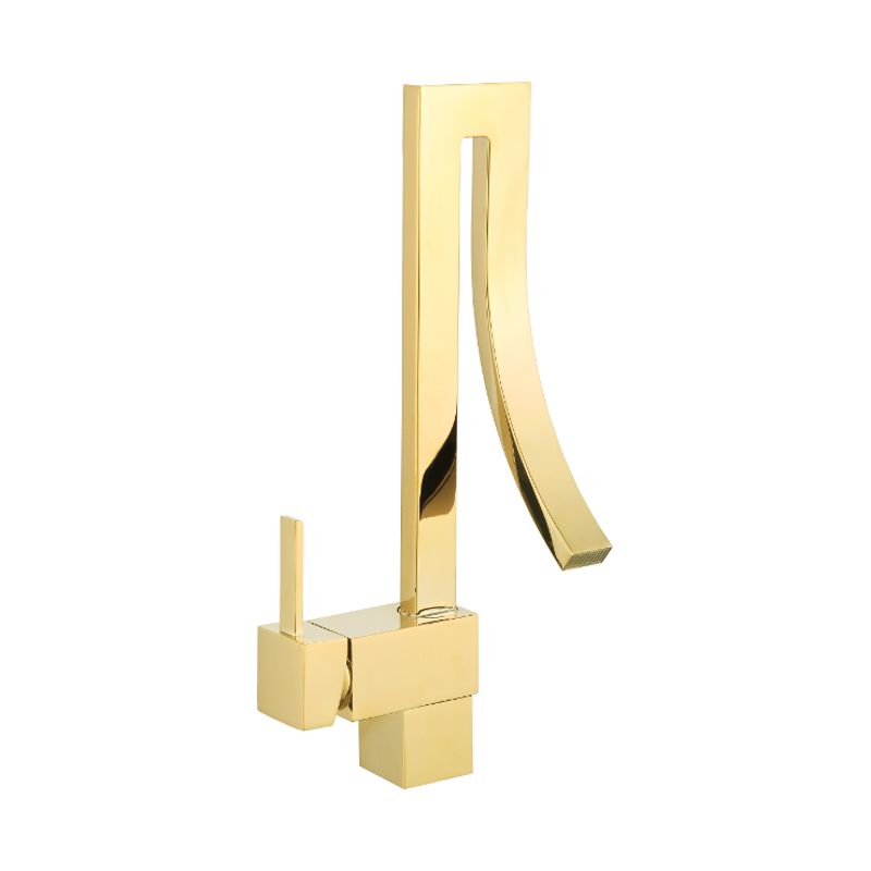 Mexen Elbrus umyvadlová baterie, zlatá - 747100-50