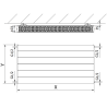 Mexen CL22 Line deskový radiátor 900 x 1800 mm, boční připojení, 3959 W, bílý - W422L-090-180-00