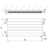 Mexen CVL21 Line deskový radiátor 500 x 1000 mm, spodní připojení, 1008 W, bílý - W621L-050-100-00