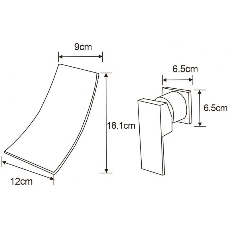 Mexen Celia vestavěná umyvadlová baterie, chrom - 747415-00