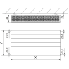 Mexen CL33 Deskový radiátor Line 900 x 1600 mm, boční připojení, 4801 W, bílý - W433L-090-160-00