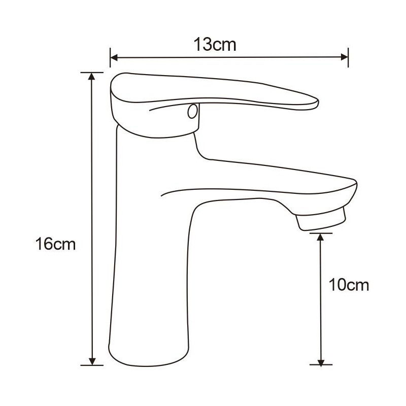 Mexen Irys baterie umyvadlová, černá - 747500-70