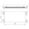 Mexen CF11 Flat deskový radiátor 300 x 1000 mm, boční připojení, 455 W, bílý - W411F-030-100-00