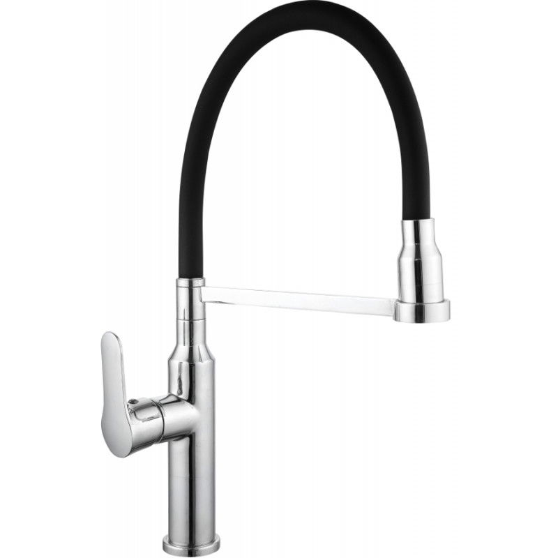Mexen Edna kuchyňská baterie, chrom/černá - 672900-00