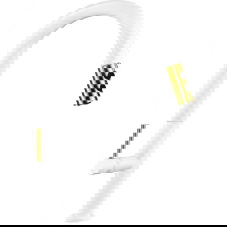 Mexen Ava kuchyňská baterie, bílá/zlatá - 672800-25