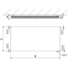 Mexen CVF11 Ploský deskový radiátor 600 x 1000 mm, spodní připojení, 783 W, bílý - W611F-060-100-00