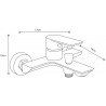 Mexen Alfa vana baterie, chrom - 745730-00
