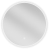 Mexen Erg podsvícené koupelnové zrcadlo, kulaté 50 cm, LED 6000K, antifog - 9823-050-050-611-00