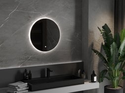 Mexen Erg koupelnové zrcadlo s podsvícením, kulaté 60 cm, LED 6000K, protimlžící - 9823-060-060-611-00