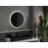 Mexen Erg osvětlené koupelnové zrcadlo, kulaté 70 cm, LED 6000K, anti-fog - 9823-070-070-611-00