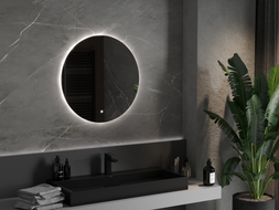 Mexen Erg osvětlené koupelnové zrcadlo, kulaté 70 cm, LED 6000K, anti-fog - 9823-070-070-611-00