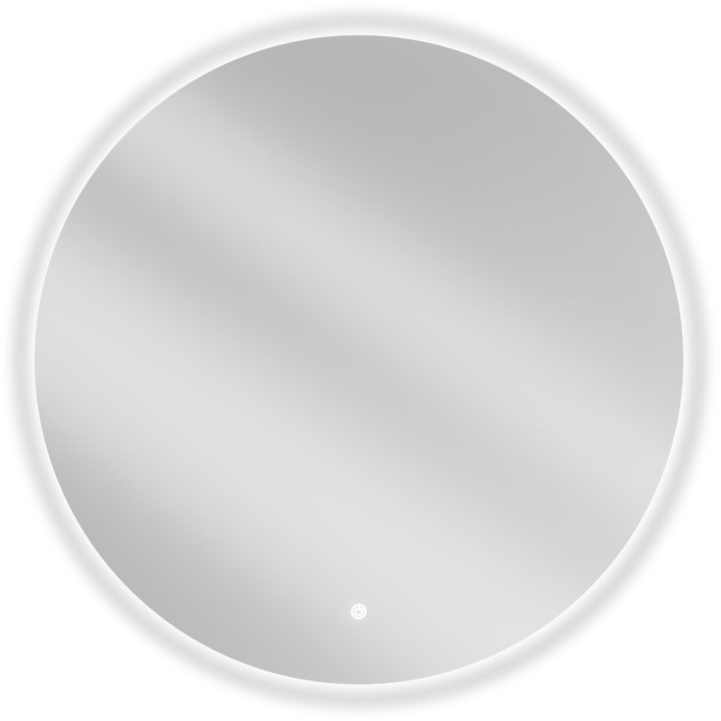 Mexen Erg osvětlené koupelnové zrcadlo, kulaté 80 cm, LED 6000K, proti mlžení - 9823-080-080-611-00