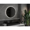 Mexen Erg osvětlené koupelnové zrcadlo, kulaté 80 cm, LED 6000K, protimlhové - 9823-080-080-611-00