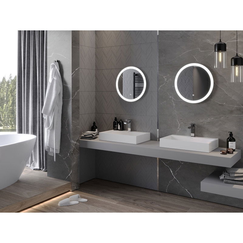 Mexen Oro kulaté podsvícené zrcadlo, kruhové 50 cm, LED 6000K, antifog - 9824-050-050-611-00