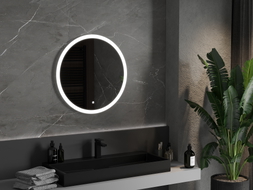 Mexen Oro koupelnové zrcadlo podsvícené, kulaté 70 cm, LED 6000K, proti zamlžování - 9824-070-070-611-00