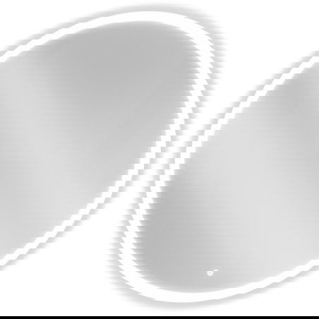 Mexen Oro zrcadlo do koupelny s podsvícením, kulaté 100 cm, LED 6000K, anti-pára - 9824-100-100-611-00