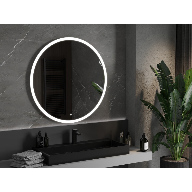 Mexen Oro kulaté koupelnové zrcadlo s podsvícením, průměr 100 cm, LED 6000K, antifog - 9824-100-100-611-00