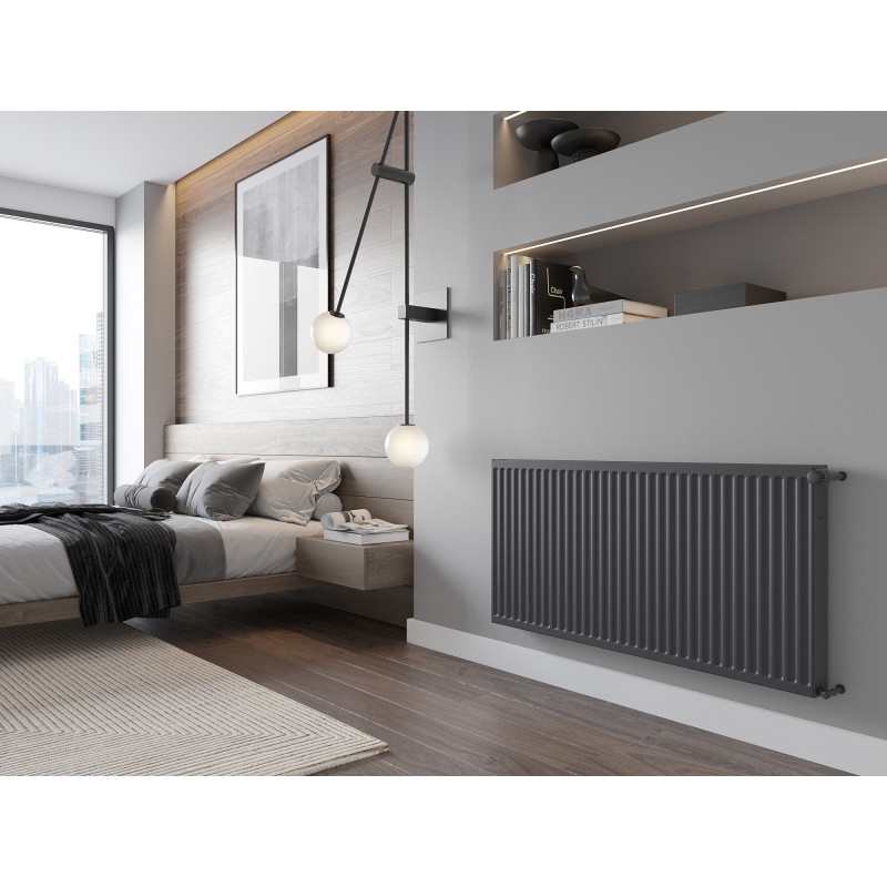 Mexen C21 deskowy radiátor 500 x 900 mm, boční připojení, 997 W, antracit - W421-050-090-66