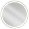 Mexen Esso kulaté podsvícené koupelnové zrcadlo, průměr 90 cm, LED 6000K, antifog, zlatý rám - 9825-090-090-611-50