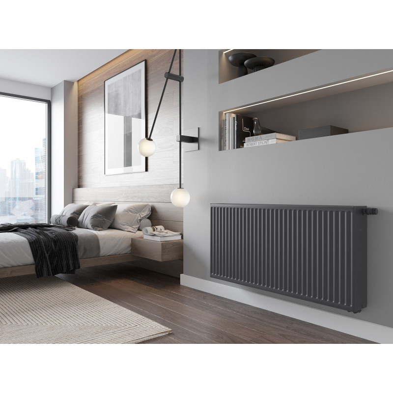 Mexen C33 deskový radiátor 600 x 1300 mm, boční připojení, 3035 W, antracit - W433-060-130-66