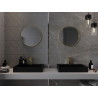 Mexen Loft kulaté koupelnové zrcadlo 35 cm, rám v kartáčovaném zlatém provedení - 9850-035-035-000-50