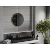 Mexen Loft kulaté koupelnové zrcadlo 65 cm, zlatý rám - 9850-065-065-000-50