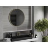 Mexen Loft kulaté koupelnové zrcadlo 85 cm, zlatý rám - 9850-085-085-000-50